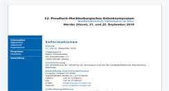 Desktop Screenshot of gelenk-symposium.de