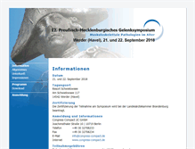 Tablet Screenshot of gelenk-symposium.de